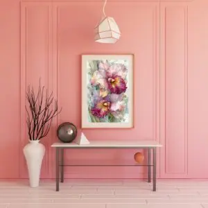 watercolor orchid print