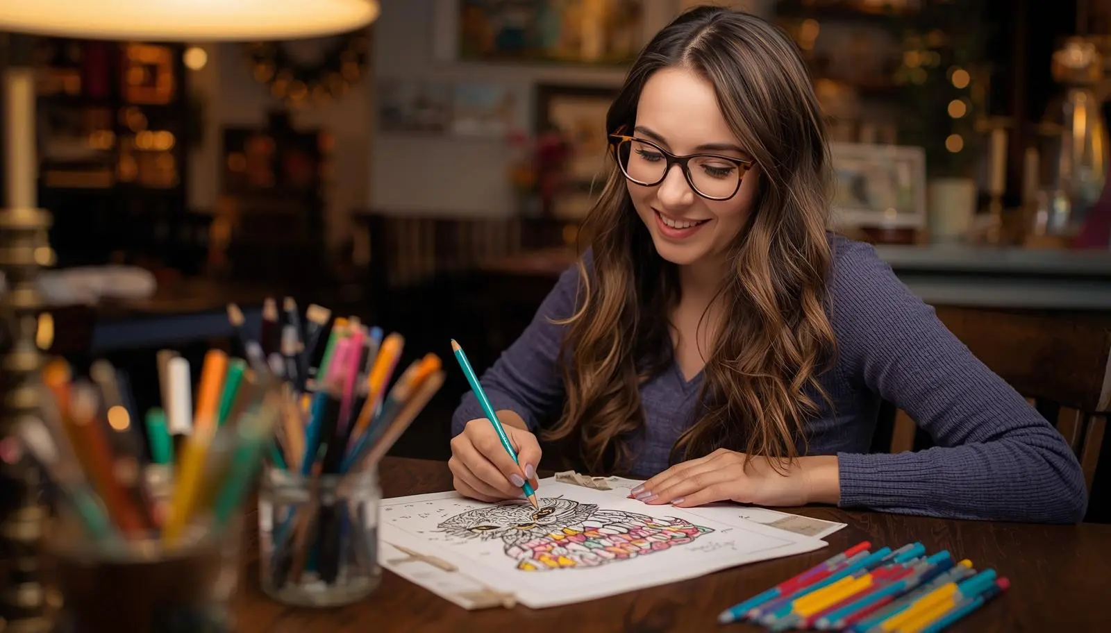 mindfulness coloring activities for grown-ups wildlife art therapy pages owl design