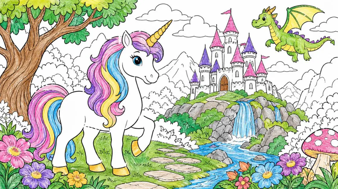 Fantasy Coloring Pages for Kids