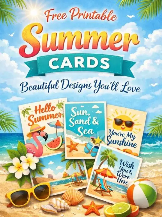 free printable summer cards