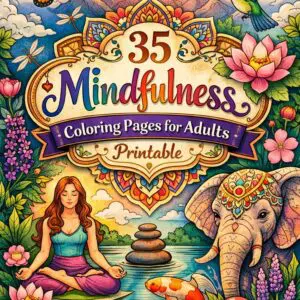 mindfulness coloring pages for adults printable