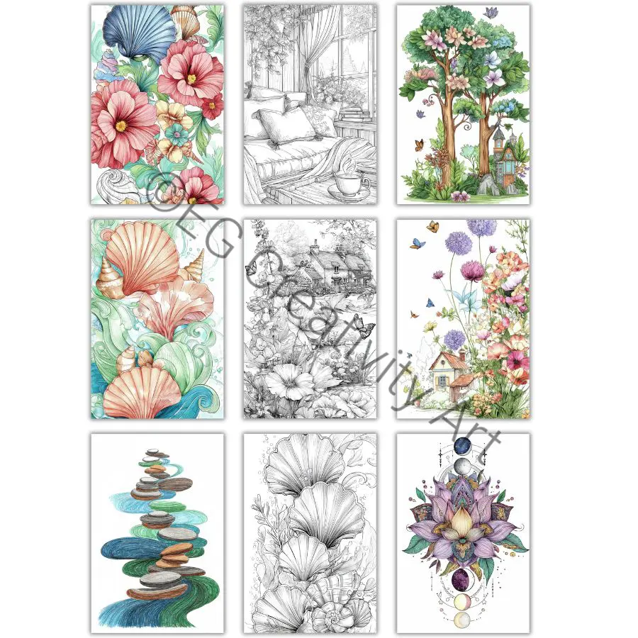 meditation coloring sheets for adults digital download