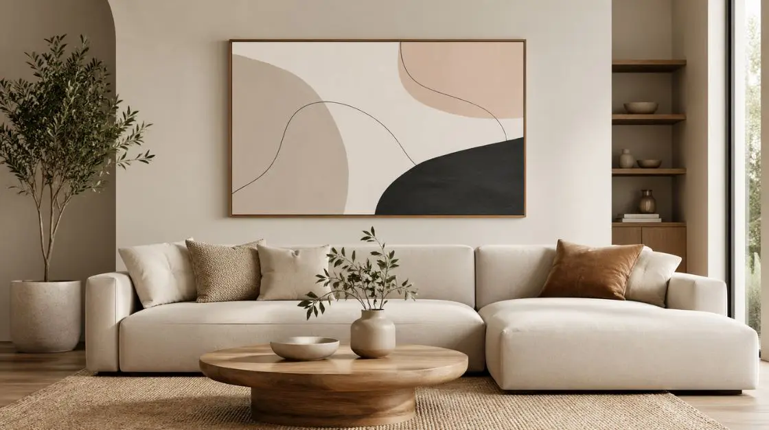 Minimalist printable wall art with clean lines and a neutral palette for modern interiors