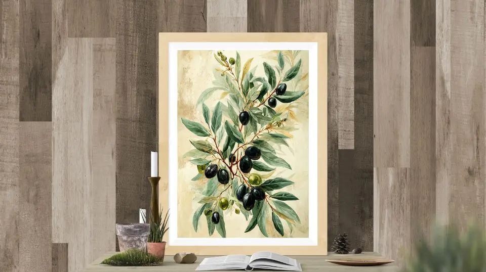 Olive Branch Botanical Printable Art
