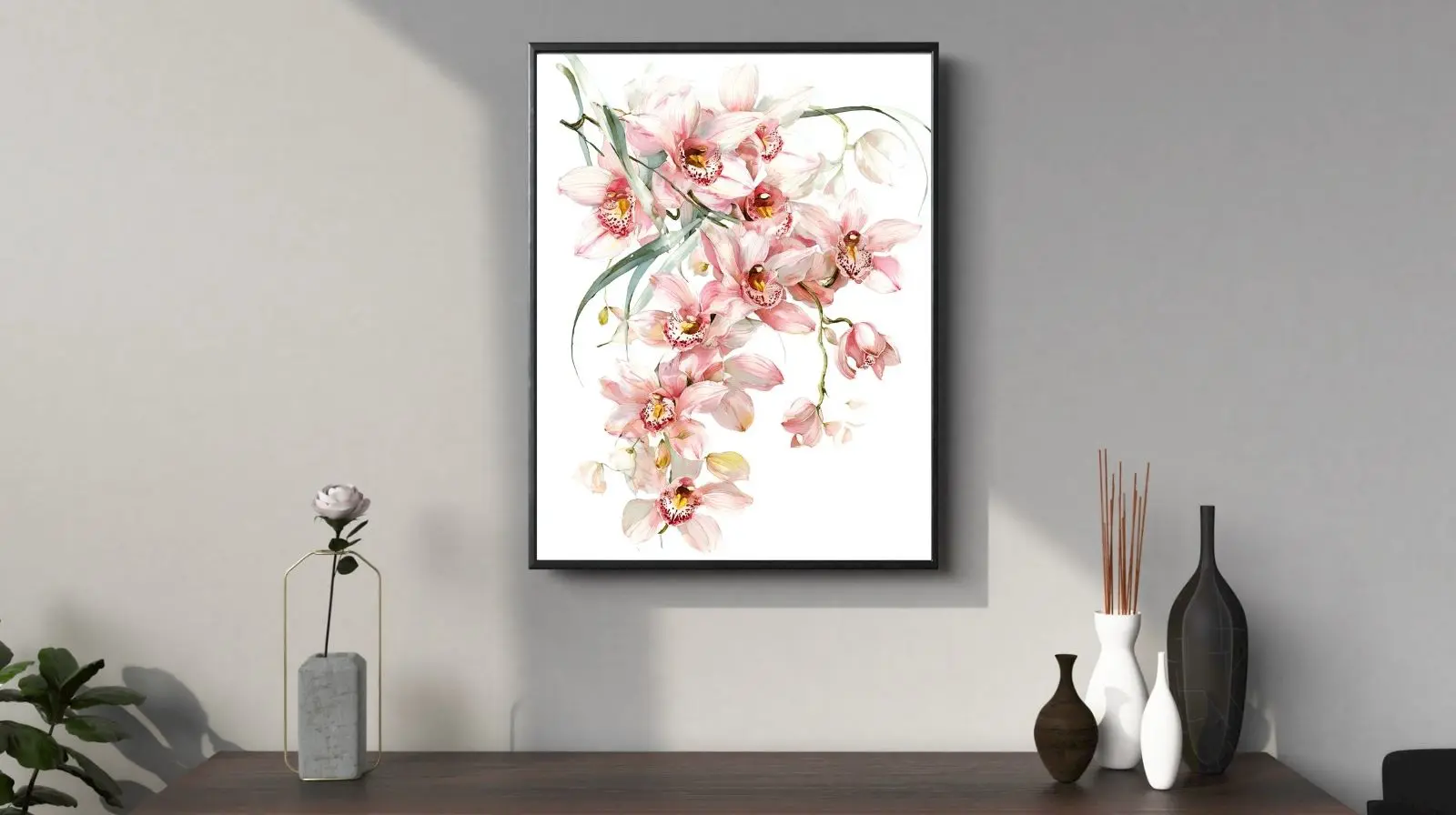 orchid wall art digital download