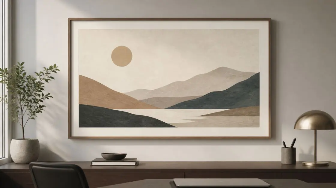 Minimalist printable wall art in standard wall art sizes with clean lines and muted tones