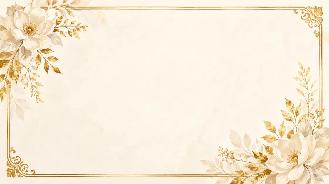 Premium printable thank you card with gold foil-effect borders and sophisticated design