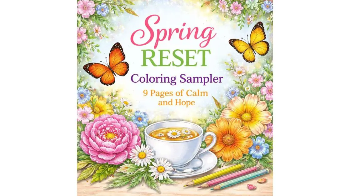 spring coloring sampler