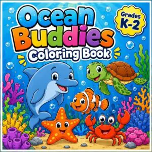 10 Ocean Animal Coloring Pages for Kids — Fun Printable PDFs