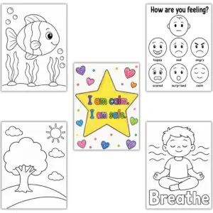 calm corner coloring pages emotional regulation coloring pages calm down corner printables