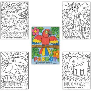 jungle animal coloring pages animals in the jungle coloring pages safari coloring page