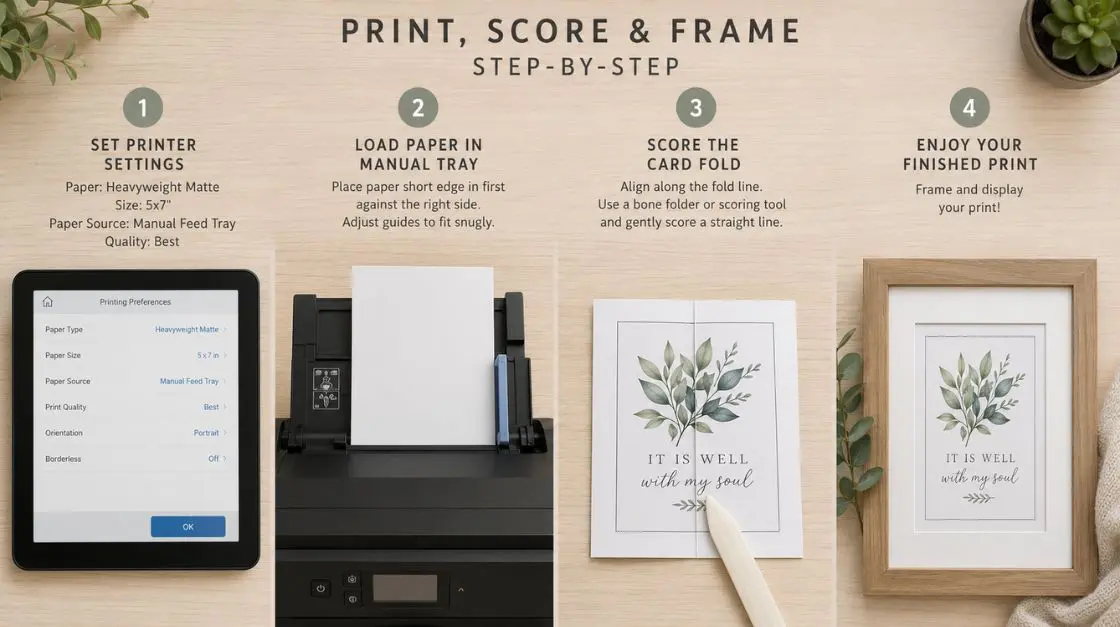 Step by step guide to printing coloring pages and wall art on correct printer paper weight at home