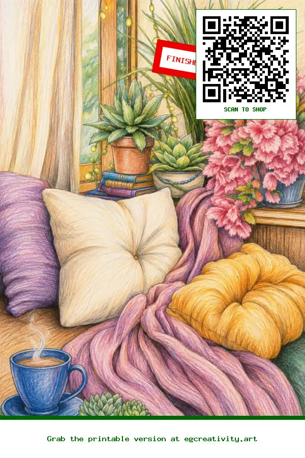 Finished Work: 35 Mindfulness Coloring Pages For Adults