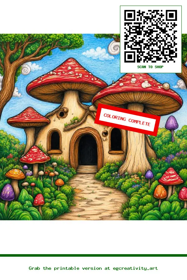 Finished Work: 40 Goblincore Easter Coloring Pages