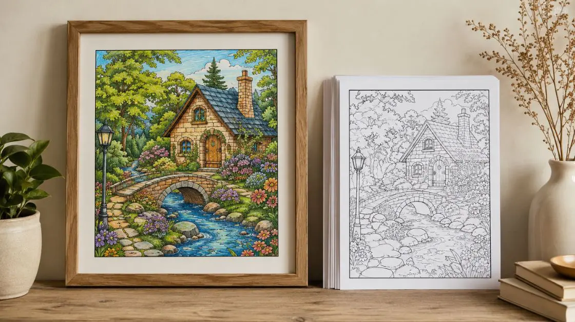 how to print coloring pages without smudging — final crisp results ready to frame or color