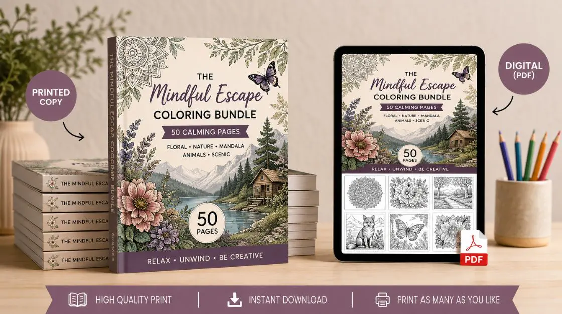 printable coloring page bundles for crisp home printing
