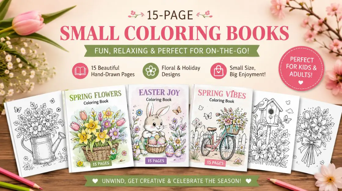 Small Coloring Book Pages