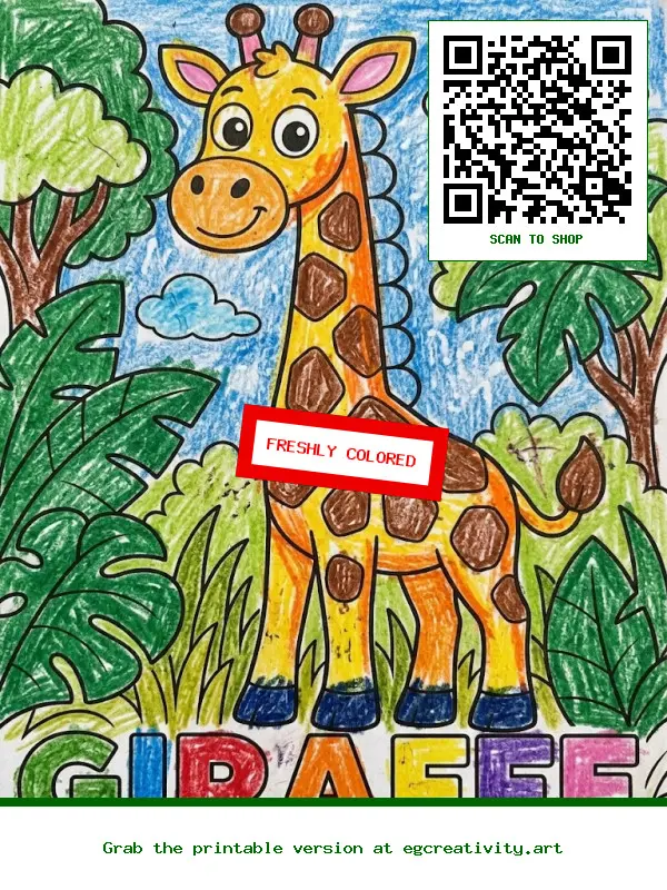 Finished Work: Jungle Animal Coloring Pages For Kids