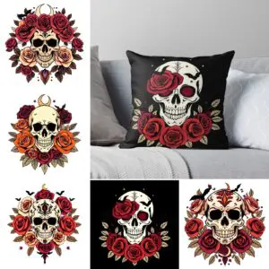 Sugar Skull PNG – Stunning Halloween Roses Pack