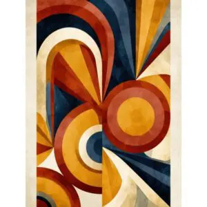 Mid-Century Modern Geometric Wall Art