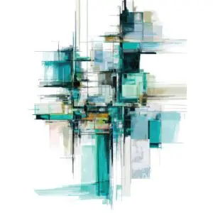 Modern Geometric Abstract Wall Art Print