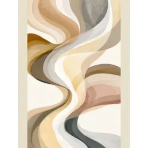Neutral Organic Abstract Printable Art