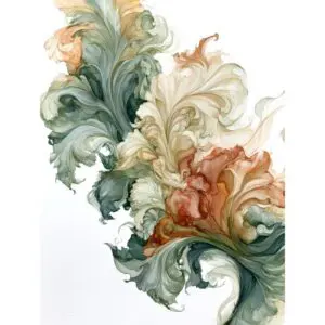 Organic Floral Abstract Printable Wall Art