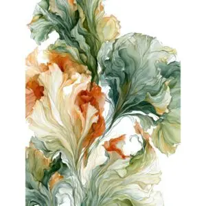 Sage Green Botanical Abstract Printable Art