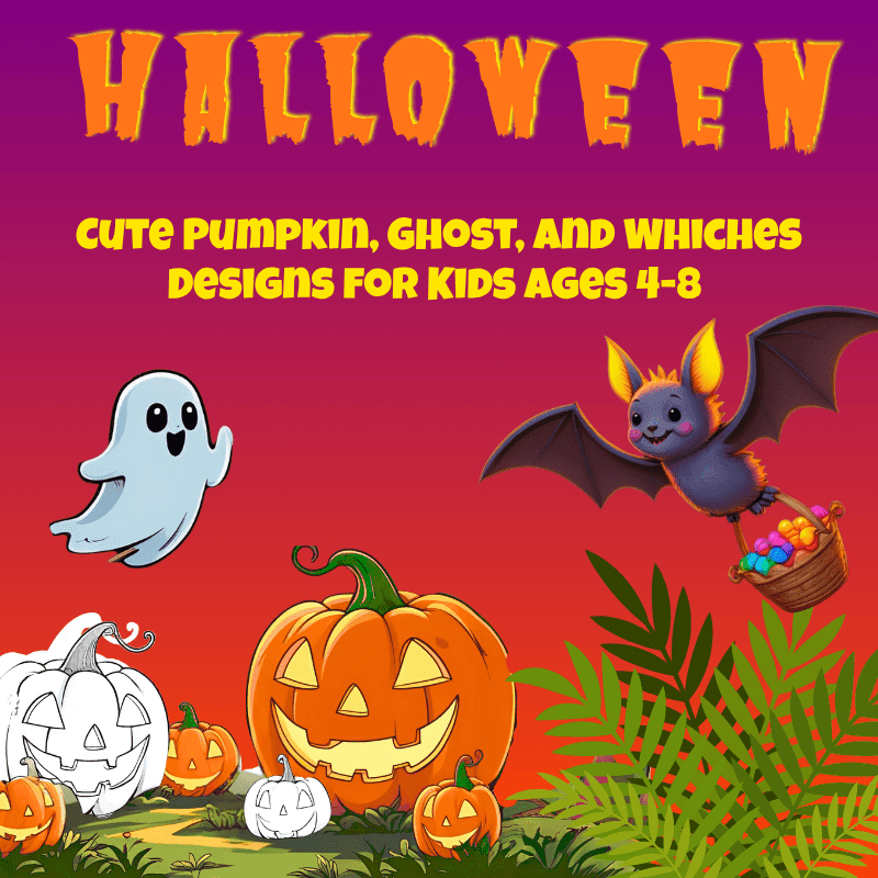 35 Special Halloween Coloring Pages – Adorable Pumpkin & Ghost Designs for Kids (Ages 4–8)