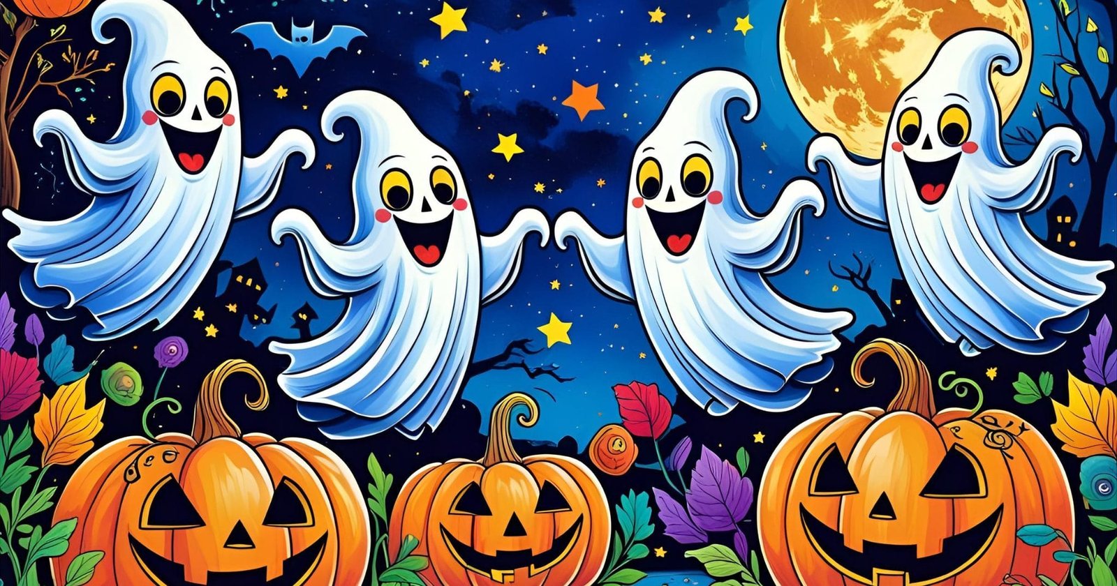 Halloween coloring techniques