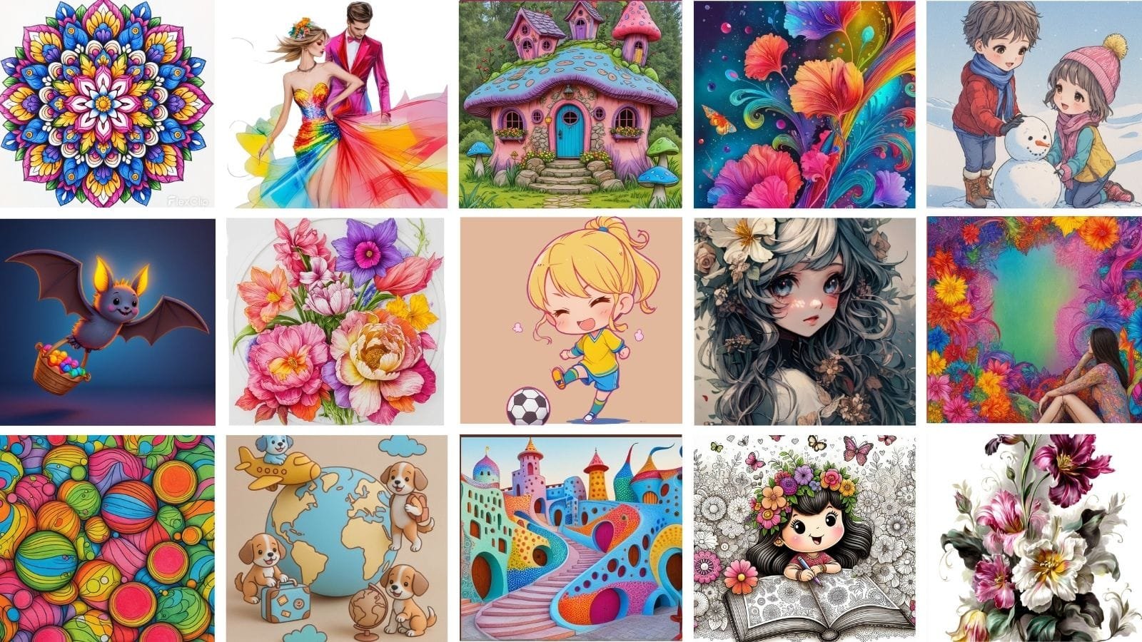 100 free printable coloring pages pack preview.