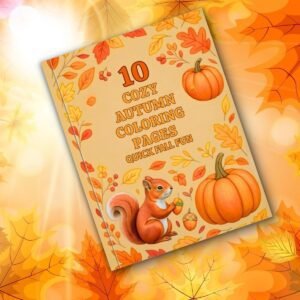 10 Fall Coloring Book Pages