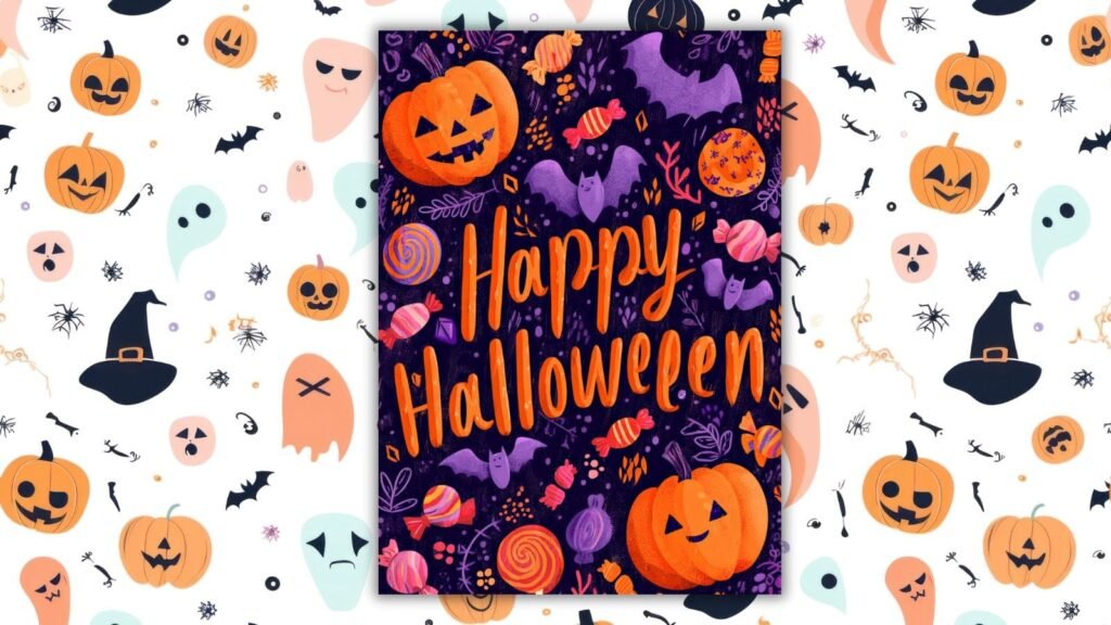 Halloween greeting cards