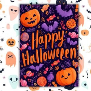 Halloween greeting cards