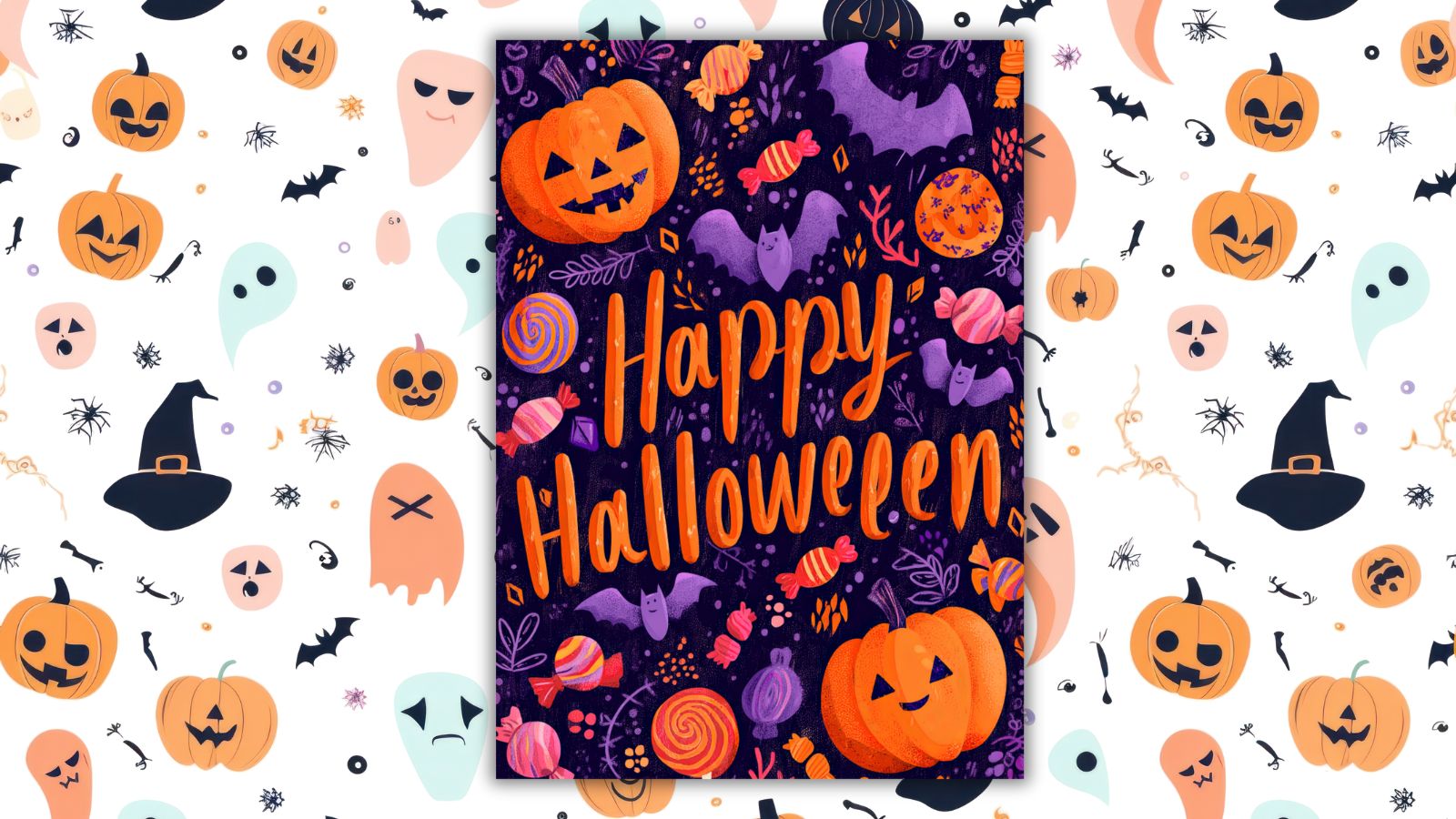 Halloween greeting cards