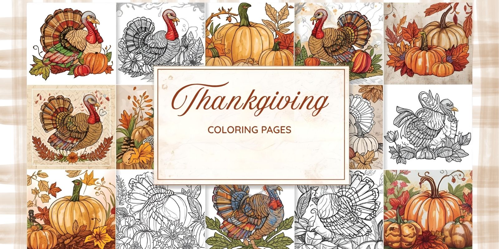 EG Creativity premium Thanksgiving coloring pages collection showcase