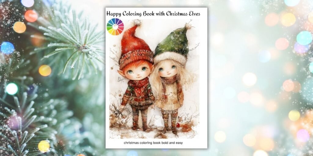 Christmas Coloring Pages with Elves