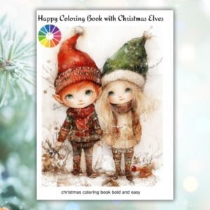 Christmas Coloring Pages with Elves