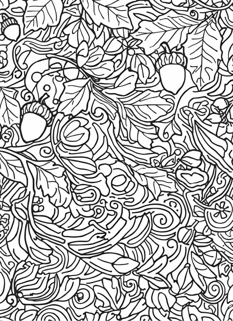 fall coloring sampler