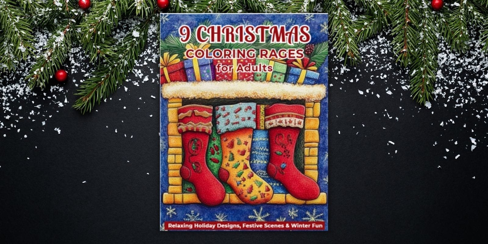 Christmas Coloring Sheets Sampler - 9 festive Christmas coloring pages