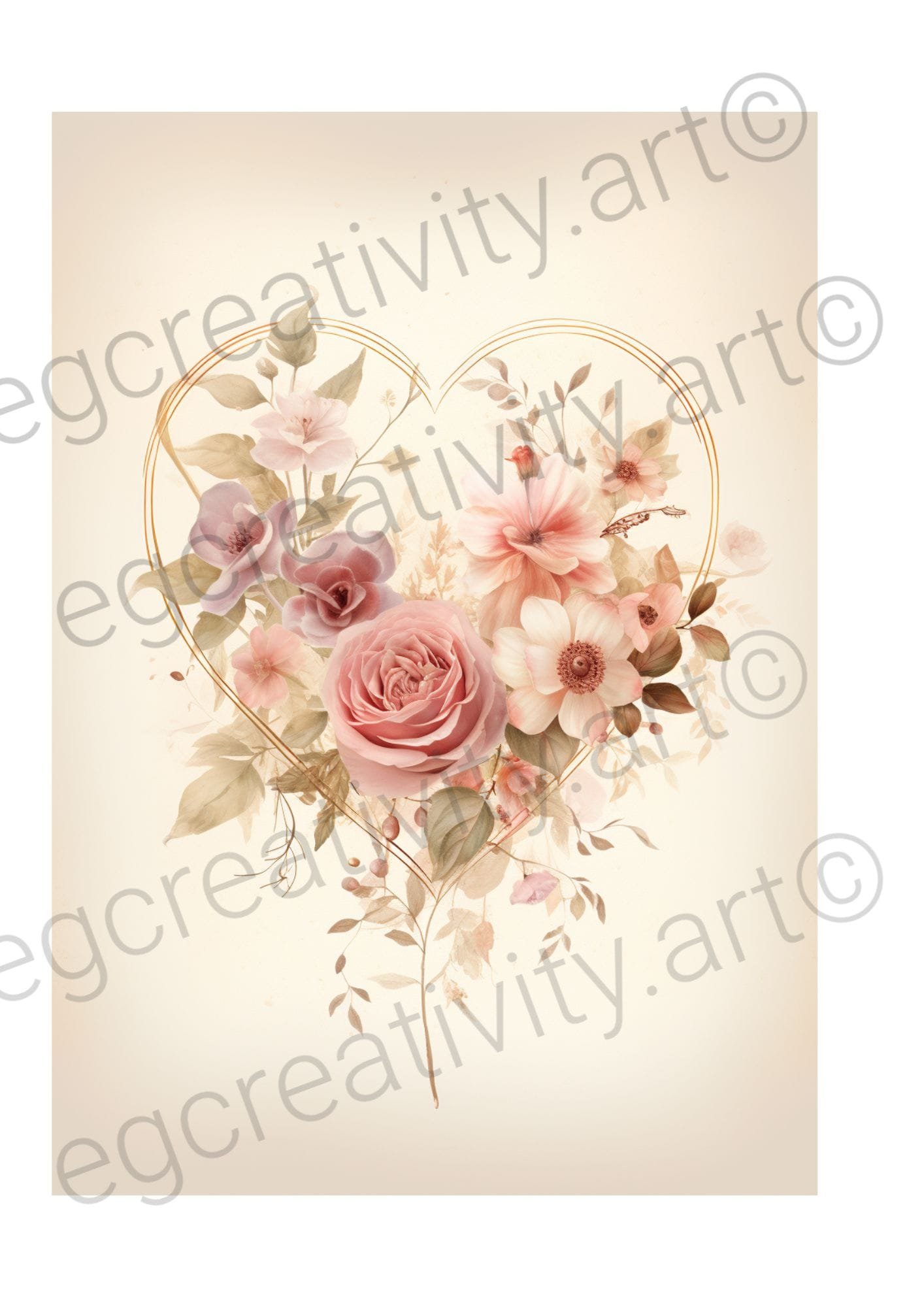 Ready to print foldable Valentines cards with no text for DIY gifting