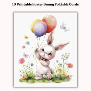Easter bunny printable cards