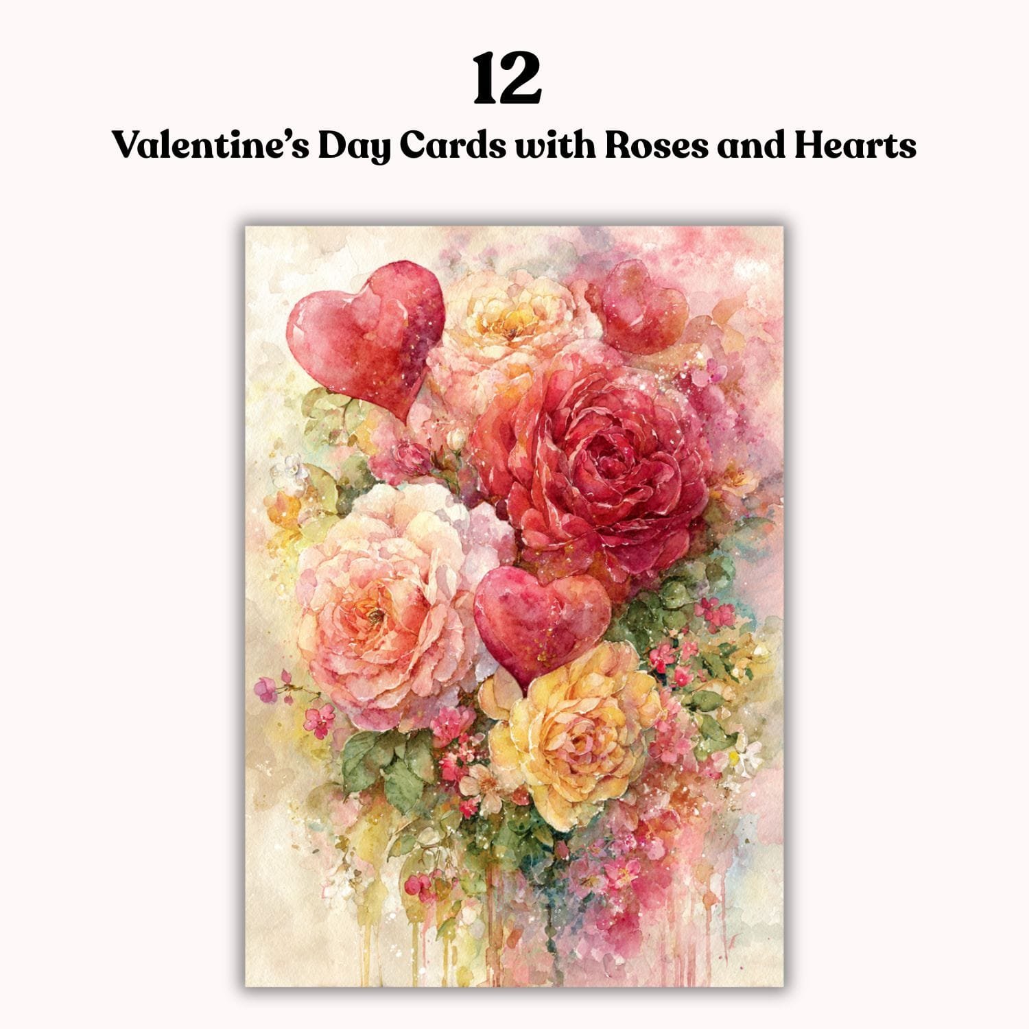 12 Romantic Valentine’s Cards – Valentines Day Cards with Roses and Hearts