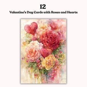 12 Romantic Valentines Cards – Valentines Day Cards with Roses and Hearts