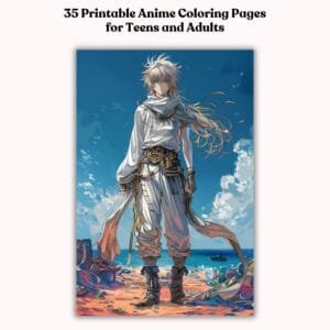 35 Printable Anime Coloring Pages for Teens and Adults