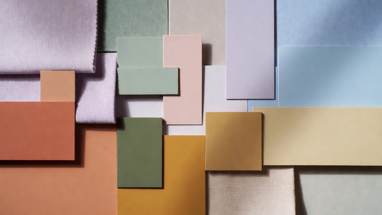 Spring 2026 color palette with pastel greens, blush pink, soft yellow, and warm neutrals