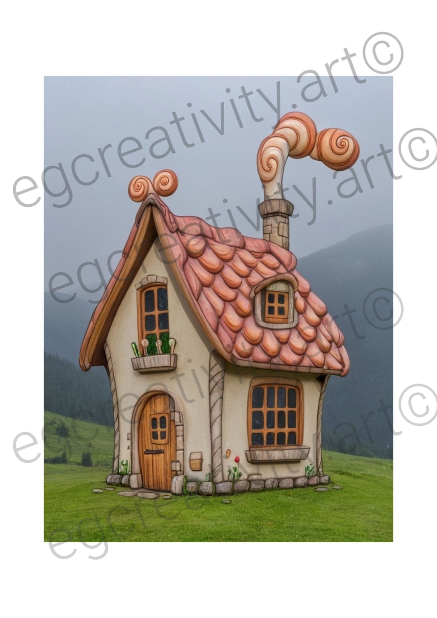 Fantasy Cottages Around the World – Inspiration for Your Coloring Pages sample