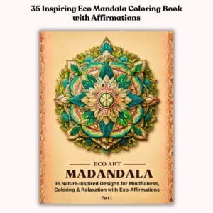 Inspiring Eco Mandala Coloring Book with Affirmations