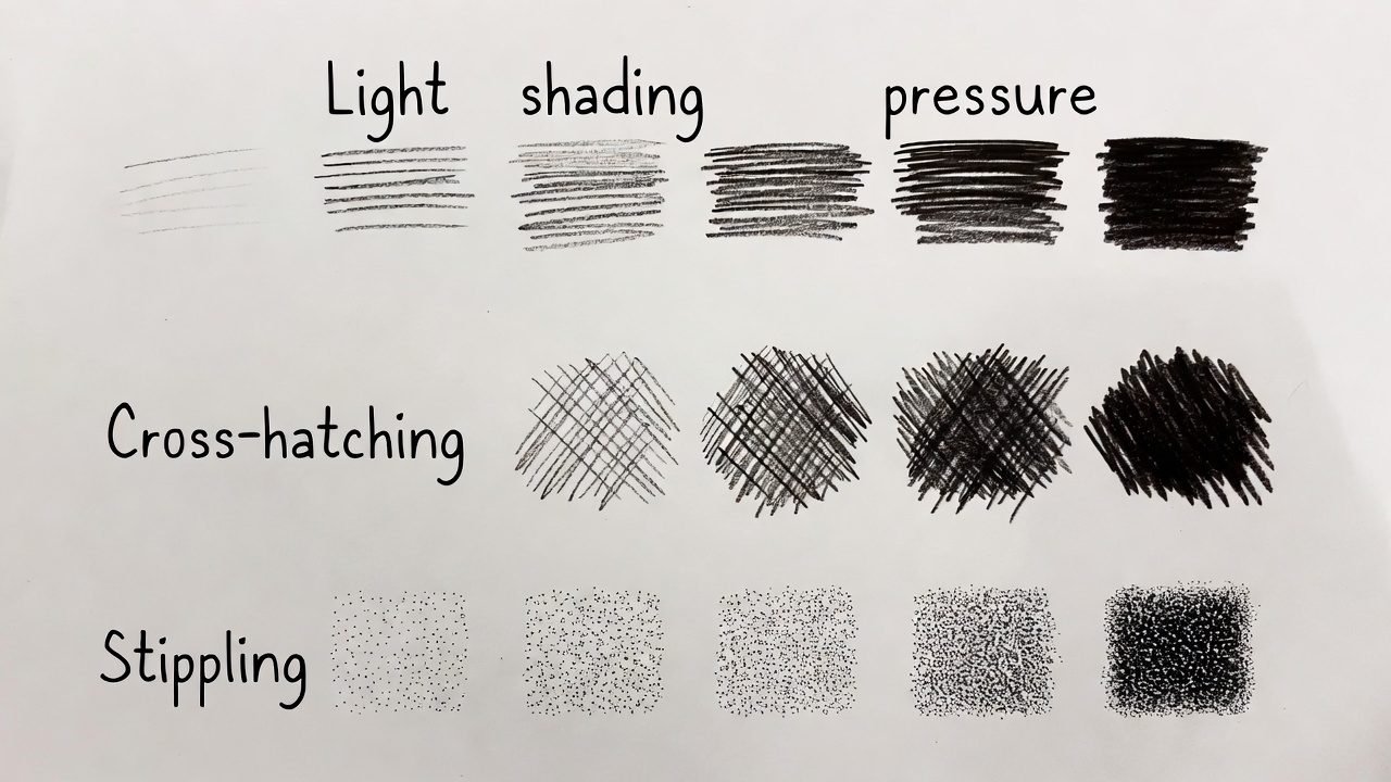 Simple shading techniques for coloring beginners. Relaxing coloring pages