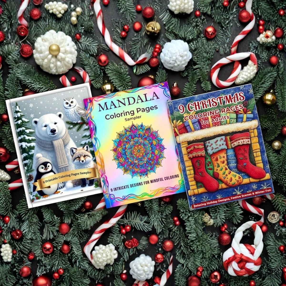 Winter Coloring Pages Samplers Bundle – Digital Download